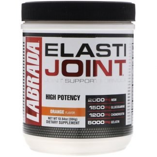 Labrada Nutrition, ElastiJoint、関節サポート処方、オレンジ味、13.54 oz (384 g)