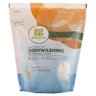 Grab Green, 自動食器洗浄機用洗剤、 タンジェリンとレモングラス、 2ポンド 4オンス (1080 g)