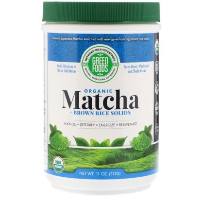Green Foods , 儀式用抹茶エネルギーブレンド、11 oz (312 g)