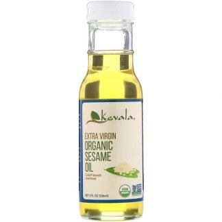 Kevala, エクストラバージン・オーガニック・セサミオイル 8 液量オンス (236 ml)