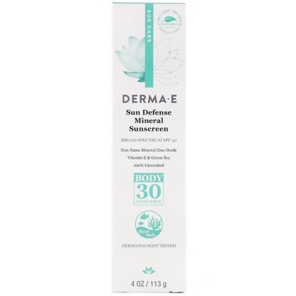 Derma E, Sun Defense Mineral Sunscreen, SPF 30, 4 oz (113 g)