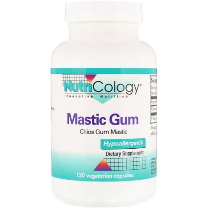 Nutricology, マスティックガム, 120ベジタリアンカプセル