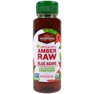 Madhava Natural Sweeteners, オーガニック・アンバー・ロウ・ブルーアガベ、11.75オンス（333g）