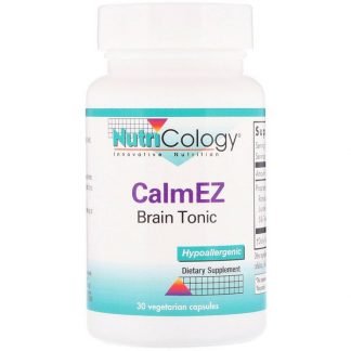 Nutricology, CalmEZ, Brain Tonic, 30 Vegetarian Capsules
