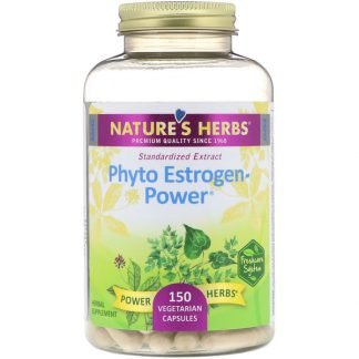 Nature's Herbs, 植物エストロゲンパワー、植物性カプセル150粒