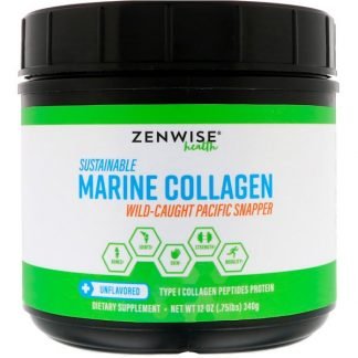 Zenwise Health, サステナブル・マリンコラーゲン、無香料、12 oz (340 g)