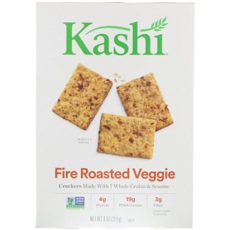 Kashi, スナッククラッカーズ、ファイヤーローストベジ、9 oz (255 g)