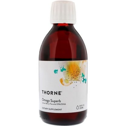 Thorne Research, 素晴らしいオメガ（Omega Superb）, レモンベリー, 8.45液量オンス (250 ml)