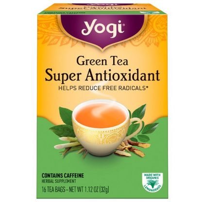 Yogi Tea, 緑茶スーパー抗酸化剤（Green Tea Super Antioxidant）, 16ティーバッグ, 1.12オンス（32 g）