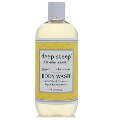 Deep Steep, ボディウォッシュ、グレープフルーツ・ベルガモット、17 fl oz (503 ml)