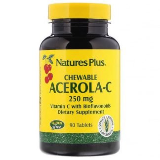 Nature's Plus, アセロラ-C、チュアブル、250mg、90錠