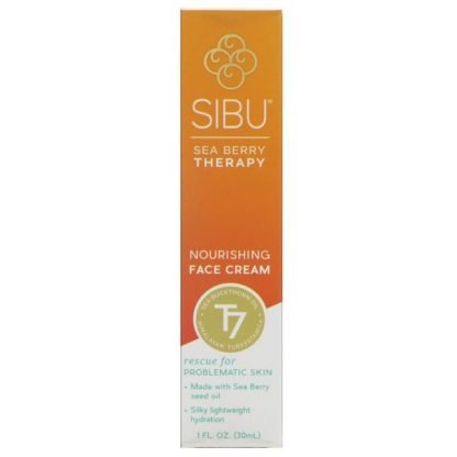 Sibu Beauty, シーベリーセラピー、ナリッシングフェイスクリーム、1 fl oz (30 ml)