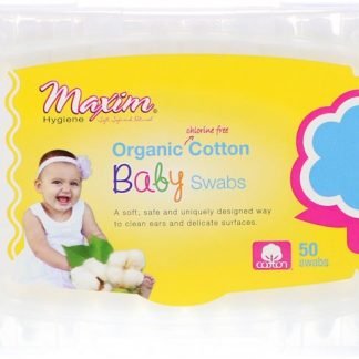Maxim Hygiene Products, Organic Cotton Baby Swabs, 50 Swabs