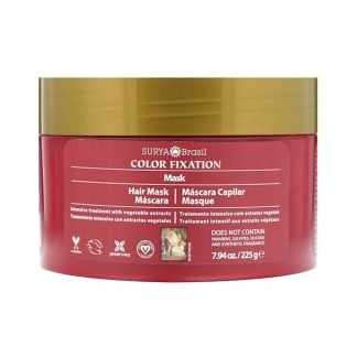 Surya Brasil, カラー・フィクセーション - 回復用ヘアマスク, 7.6 液量オンス(225 g)