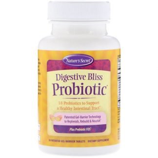 Nature's Secret, 消化ブリスプロバイオティクス（Digestive Bliss Probiotic）、30錠（特許取得済みのジェルバリア錠）