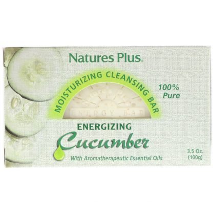 Nature's Plus, 保湿クレンジング バー、 エナジャイジングキューカンバー、 3.5 oz (100 g)