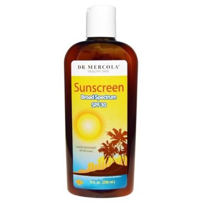 Dr. Mercola, 天然日焼け止め, SPF 30, 8液量オンス（236 ml）