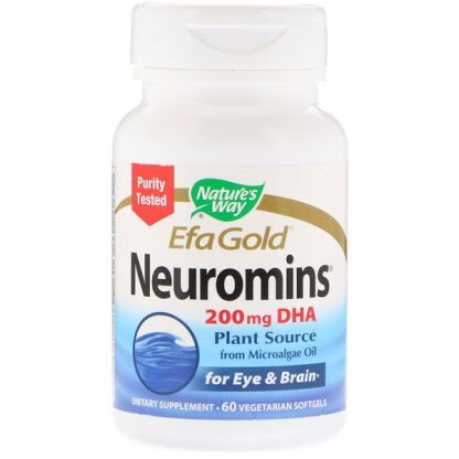 Nature's Way, EFAゴールド, Neuromins, DHA, 60粒（ベジタブルソフトゼリー）