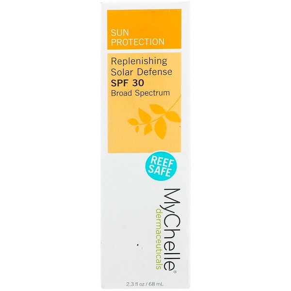 MyChelle Dermaceuticals, 補充ソーラーディフェンス、SPF30ブロードスペクトル、2.3 fl oz (68 ml)