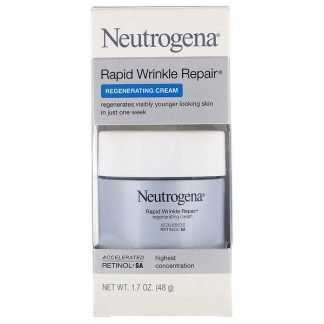 Neutrogena, 迅速なしわ修復、リジェネレーティングクリーム、1.7 oz (48 g)