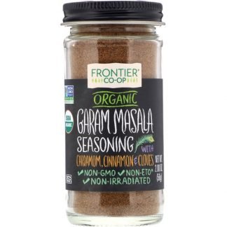 Frontier Natural Products, Organic Garam Masala Seasoning with Cardamon, Cinnamon & Cloves, 2.00 oz (56 g)