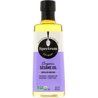 Spectrum Culinary, オーガニック セサミオイル, 未精製, 16 液量オンス (473 ml)