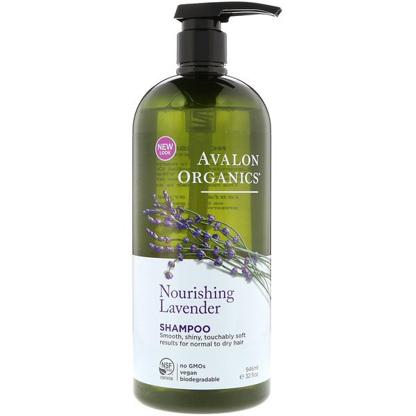Avalon Organics, シャンプー,ナリッシング ラベンダー, 32 fl oz (946 ml)