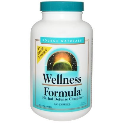 Source Naturals, ウェルネスフォーミュラ, ハーブディフェンス複合体, 240カプセル