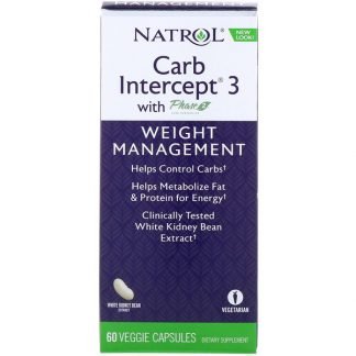 Natrol, フェーズ2カーブコントローラー入りカーブインターセプト3、植物性カプセル60粒 (Discontinued Item)
