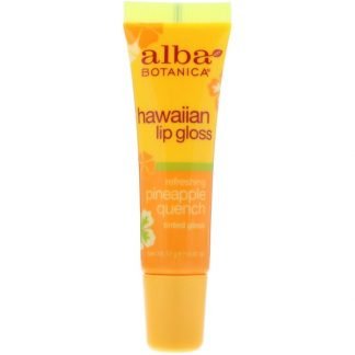 Alba Botanica, クリアリップグロス、パイナップル・クエンチ、0.42オンス (12 g)