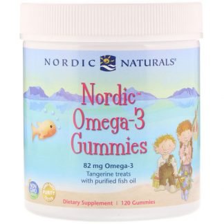Nordic Naturals, 北欧のオメガ3グミ, ミカン味のご馳走, 120グミ