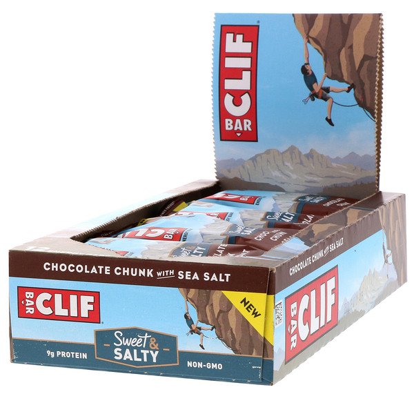 Clif Bar, エネルギーバー、海塩配合チョコレートチャンク、12本、各68g(2.40オンス)