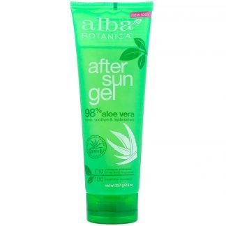 Alba Botanica, 日焼け後の肌を非常に柔らかく, 98%アロエベラジェル, 8オンス (227 g)