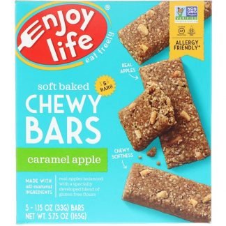 Enjoy Life Foods, ベイクド チューウィー バーズ, キャラメル アップル, 5バー, 各1 oz (28 g)