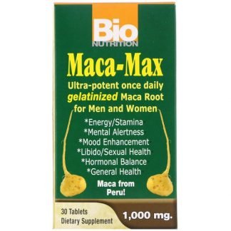 Bio Nutrition, マカマックス、 1000 mg、 30錠