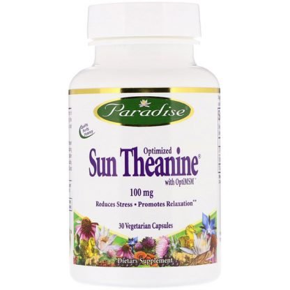 Paradise Herbs, オプティマイズド サン・テアニン®, 100 mg, 30 ベジタリアンカプセル