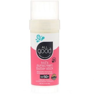 All Good Products, キッズ・サンスクリーン・バタースティック、SPF 50+、2オンス (57 g)