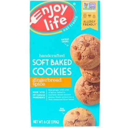 Enjoy Life Foods, ソフトベイクドクッキー, ジンジャーブレッドスパイス, 6オンス (170 g)
