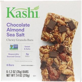 Kashi, チュイーグラノーラバー、チョコレートアーモンド海塩、各1.2 oz (35 g)