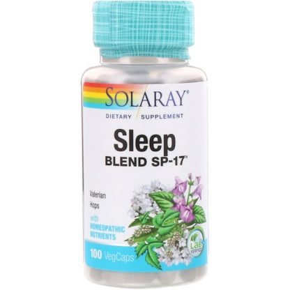 Solaray, スリープブレンドSP-17、植物カプセル100粒