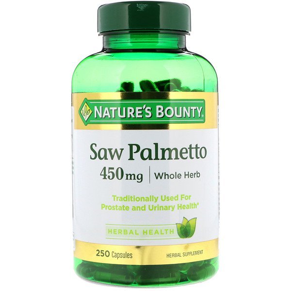 Nature's Bounty, ソーパルメット, 450 mg, 250 カプセル