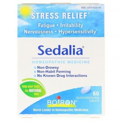 Boiron, Sedalia®, ストレス・リリーフ, すばやく溶ける錠剤 60 錠