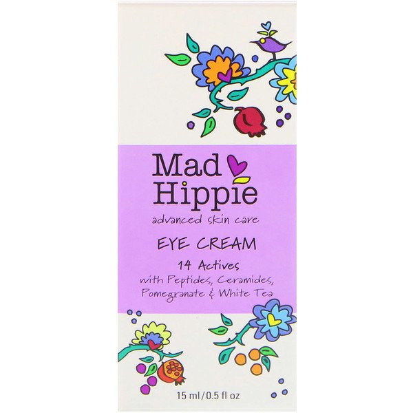 Mad Hippie Skin Care Products, アイクリーム, 13アクティブ, 0.5液量オンス(15 ml)