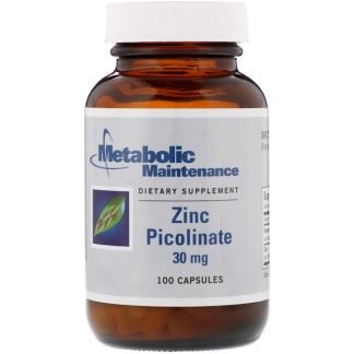 Metabolic Maintenance, ジンクピコリネート, 30 mg, カプセル100粒