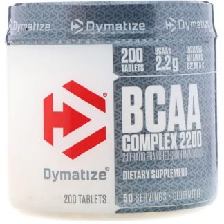 Dymatize Nutrition, BCAA Complex 2200, 200 Tablets