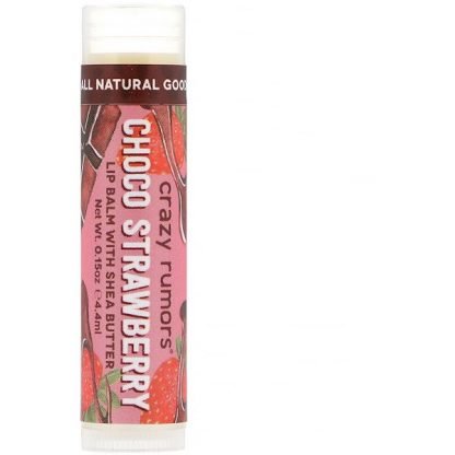 Crazy Rumors, Lip Balm with Shea Butter, Choco Strawberry, 0.15 oz (4.4 ml)