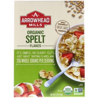 Arrowhead Mills, オーガニック スペルト・フレーク, 12 オンス (340 g)
