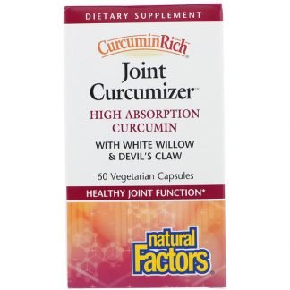 Natural Factors, クルクミンリッチ、ジョイントクルクマイザー、ベジタリアンカプセル60錠