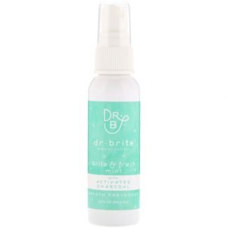 Dr. Brite, ブライト & フレッシュ ブレス フレッシュナー、ミント、2 fl oz (59.1 ml)