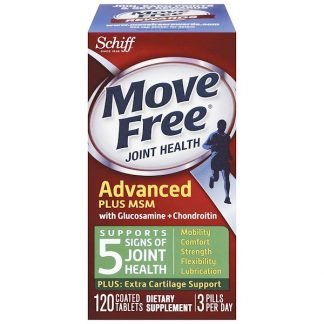 Schiff, 自由な動き 関節の健康（Move Free Joint Health）, グルコサミン コンドロイチン＋MSM, 120粒（コーティング錠）